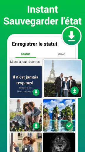 Téléchargeur Statut - Saver screenshot 1
