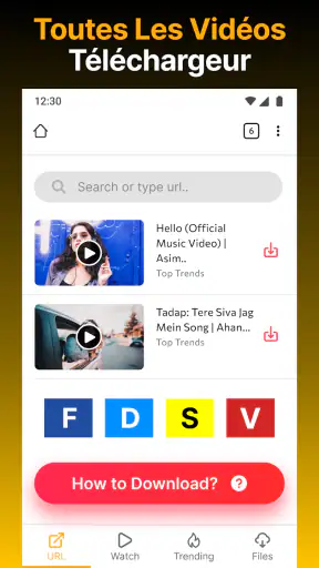 Téléchargeur vidéos HD - Vidow screenshot 1