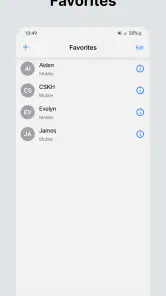 Téléphone screenshot