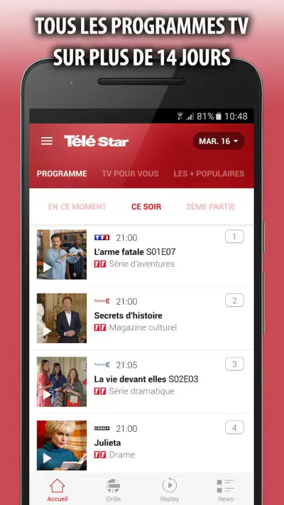 TéléStar programmes & actu TV screenshot 1