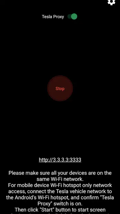 TeslaMirror screenshot 1
