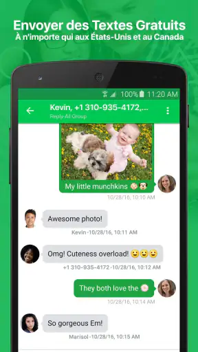 textPlus: Messages et appels screenshot 1