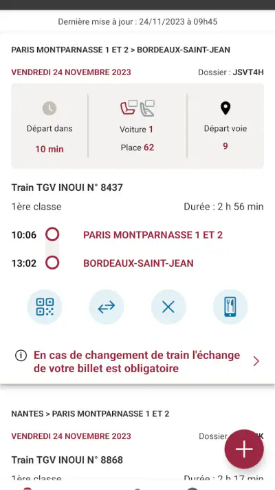 TGV INOUI PRO screenshot 1