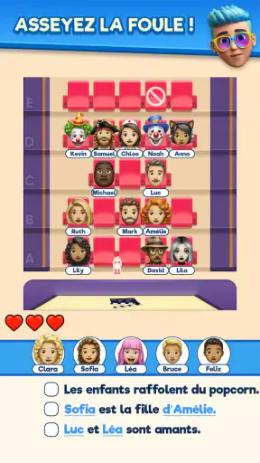 That's My Seat - Logic Puzzle screenshot 1