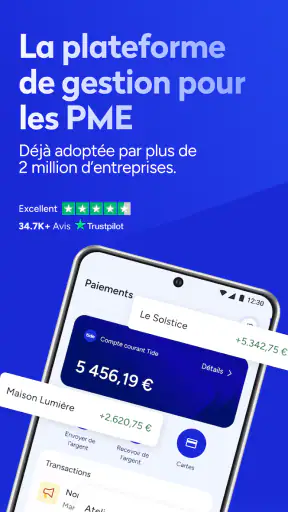 Tide: compte pro en ligne screenshot 1