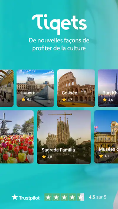 Tiqets - Musées & Attractions screenshot 1