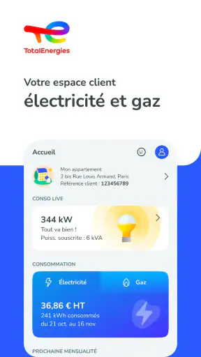 TotalEnergies Electricité&Gaz screenshot 1