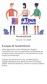 TousAntiCovid screenshot