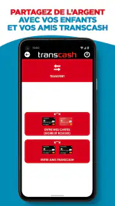 Transcash® Mastercard® screenshot