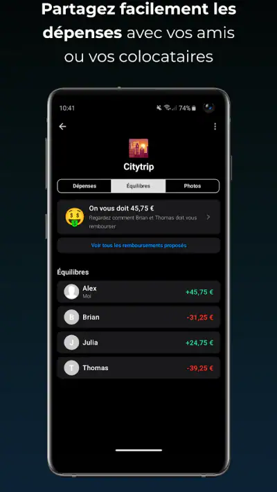 tricount screenshot 1