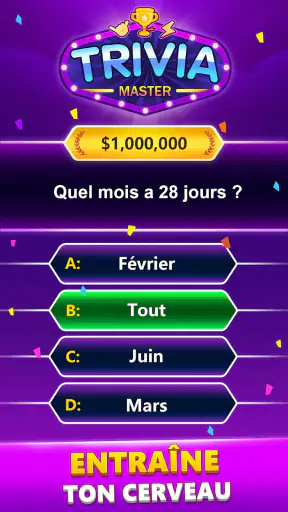 TRIVIA Master - Jeu de quiz screenshot 1