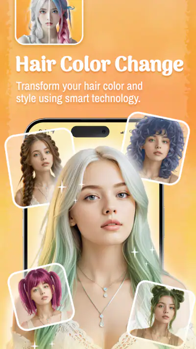 TryStyle: Couleur & Coiffure screenshot 1