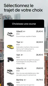 Uber : Commander une course screenshot