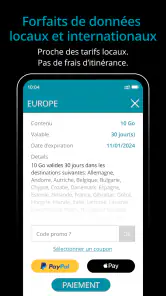 Ubigi : eSIM de voyage & data screenshot