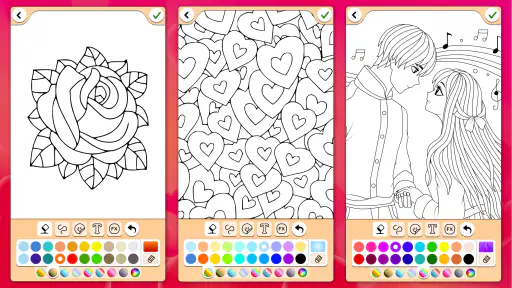 Valentin coloration d'amour screenshot