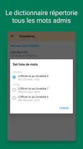 Verificateur Mots SCRABBLE screenshot