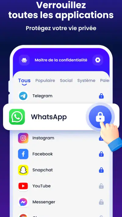 Verrouillage d'Application screenshot 1