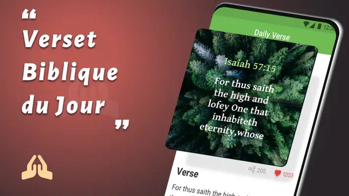 Versets bibliques + Audio screenshot 1