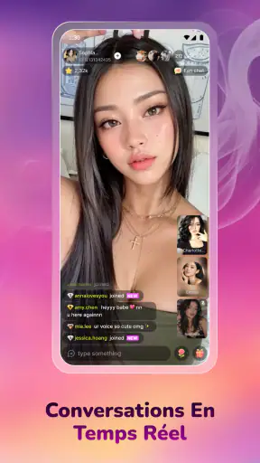 Vibra Livestream Chat Video screenshot 1