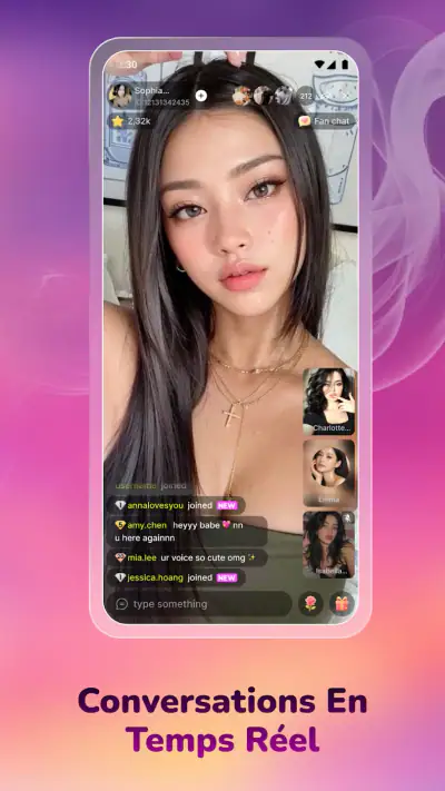 Vibra Livestream Chat Video screenshot 1
