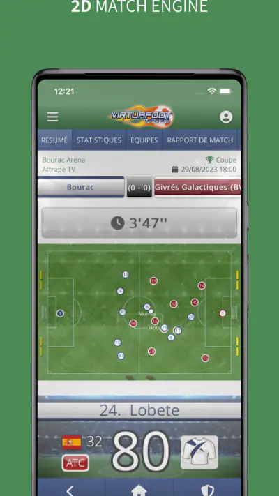 Virtuafoot Football Manager screenshot 1