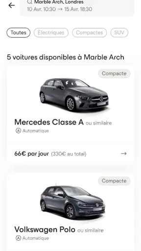 Virtuo : location de voiture screenshot 1