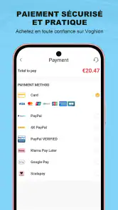 Voghion - Application d'achat screenshot