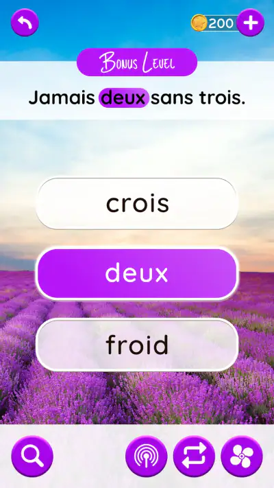 Voyage des Mots :  Mots Mêlés screenshot 1