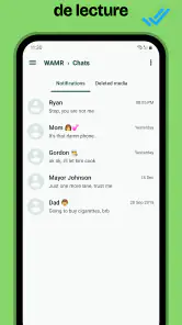 WAMR : messages supprimés screenshot
