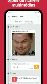 WAMR : messages supprimés screenshot