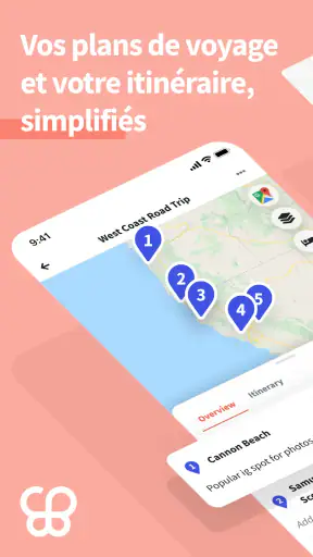 Wanderlog: Map & Plan Voyages screenshot 1