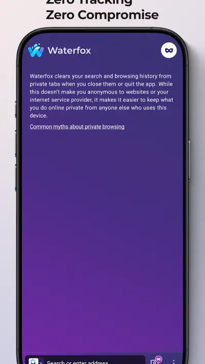 Waterfox: Navigateur Privacy screenshot 1