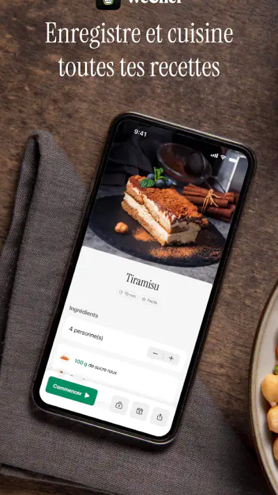 WeChef - Carnet de Recettes screenshot 1