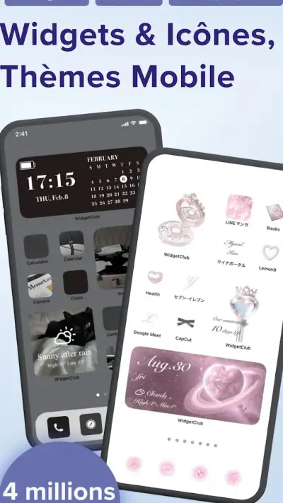 Widget & Icône : Thèmes Phone screenshot 1