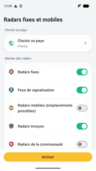 Widget pour Radars fixes et m. screenshot 1