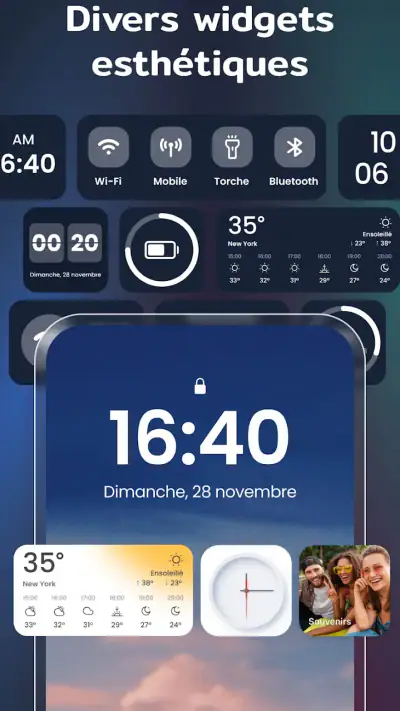 Widgets et Thèmes : iWidgets screenshot 1