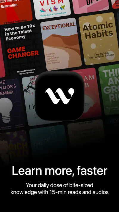 Wiser - 15 minutes Audio Books screenshot 1