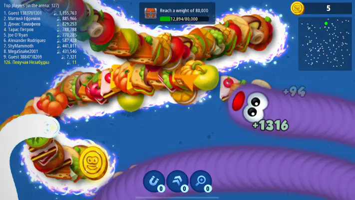 Worms Zone .io Jeux de Serpent screenshot 1