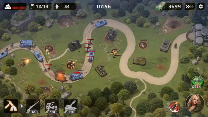 WWII Defense: RTS Army TD game screenshot 1