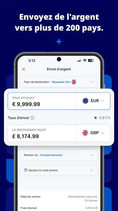 Xe Envoi d’Argent & Devise screenshot 1