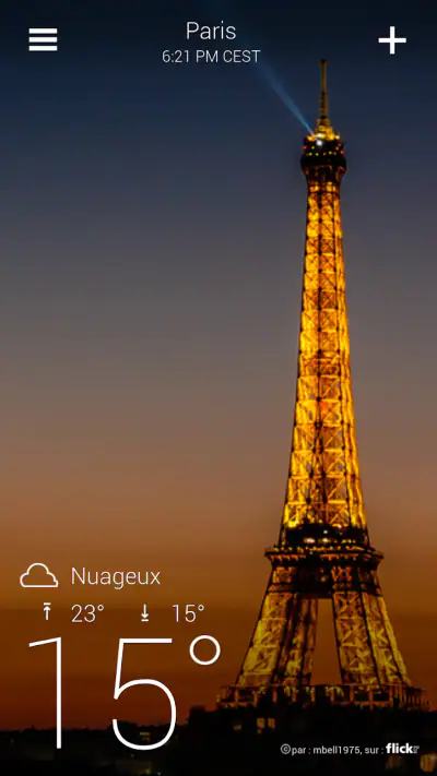Yahoo Météo screenshot 1