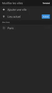 Yahoo Météo screenshot