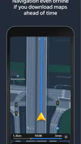 Yandex Navigator screenshot