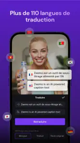 Zeemo:Vidéos IA et Sous-titres screenshot