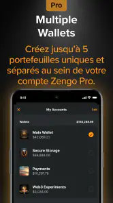 Zengo - Portefeuille Crypto screenshot
