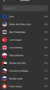 Сonvertisseur monnaie - taux screenshot