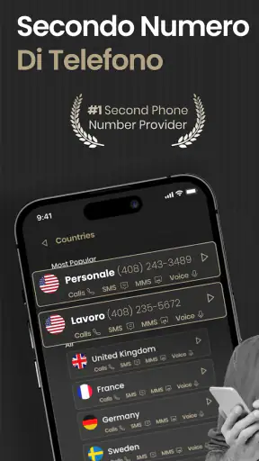 2nd Line Virtual Number & eSIM screenshot 1