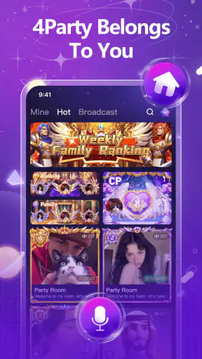 4Party: Voice Chat & Friends screenshot 1