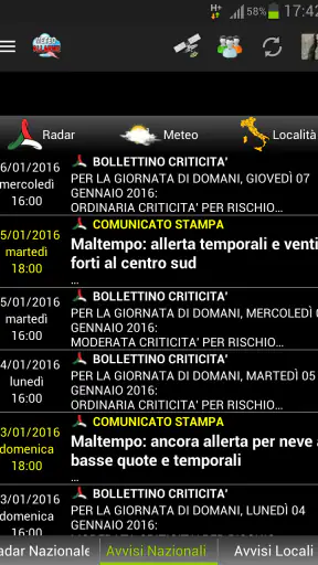 Allarme Meteo IT screenshot 1