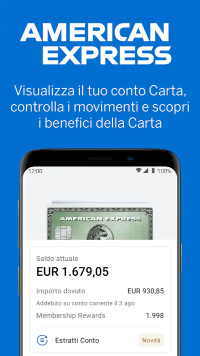Amex Italia screenshot 1